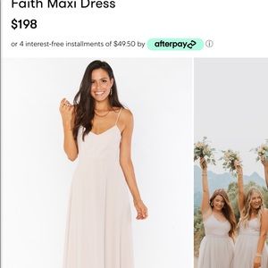 - Show me the ring crisp bridesmaid dress